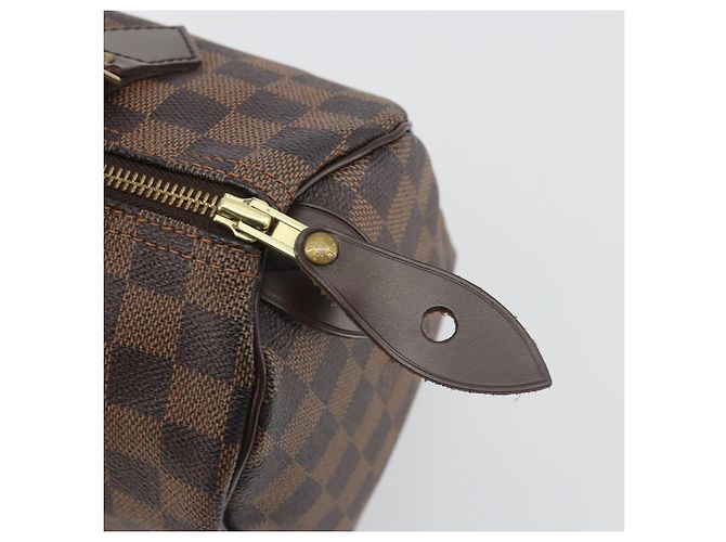 LOUIS VUITTON Damier Ebene Speedy 25 Hand Bag N41532 LV Auth 194137SAV - vista 14
