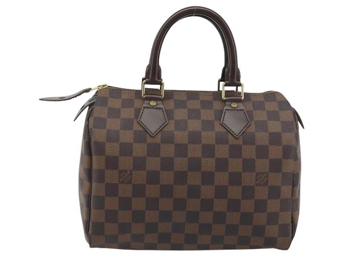 LOUIS VUITTON Damier Ebene Speedy 25 Hand Bag N41532 LV Auth 194137SAV - vista 3
