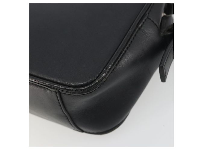 Borsa a Spalla BURBERRY in Pelle Nera Argento Auth BA14575 Nero - vista 12
