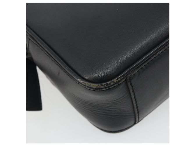 Borsa a Spalla BURBERRY in Pelle Nera Argento Auth BA14575 Nero - vista 13