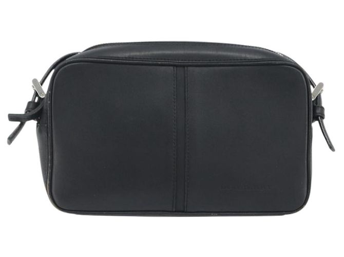 Borsa a Spalla BURBERRY in Pelle Nera Argento Auth BA14575 Nero - vista 2