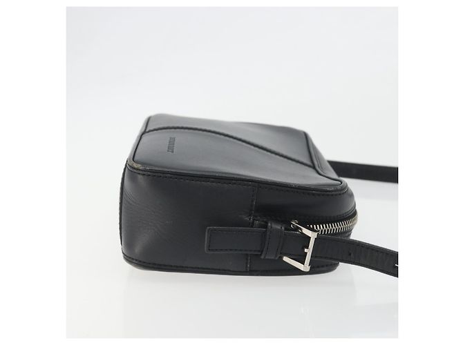 Borsa a Spalla BURBERRY in Pelle Nera Argento Auth BA14575 Nero - vista 4