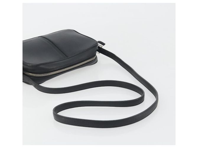 Borsa a Spalla BURBERRY in Pelle Nera Argento Auth BA14575 Nero - vista 7