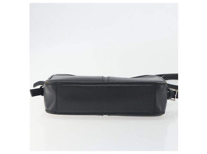 Borsa a Spalla BURBERRY in Pelle Nera Argento Auth BA14575 Nero - vista 9
