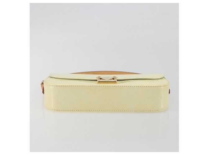 LOUIS VUITTON Monogram Vernis Malibu Street Bag Perle M91507 LV Auth 193921A - vista 5