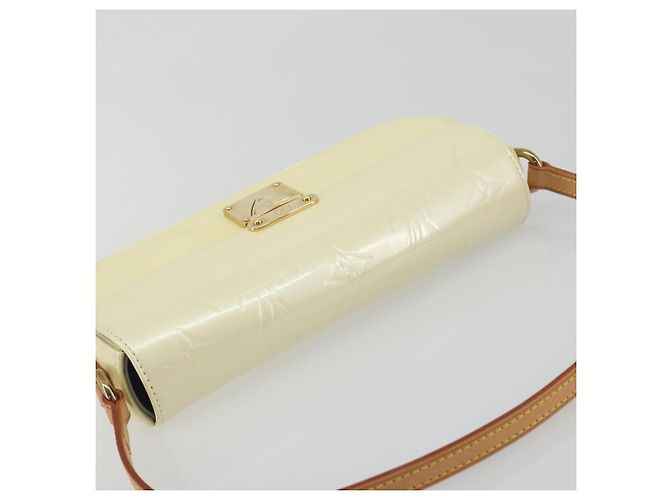 LOUIS VUITTON Monogram Vernis Malibu Street Bag Perle M91507 LV Auth 193921A - vista 6