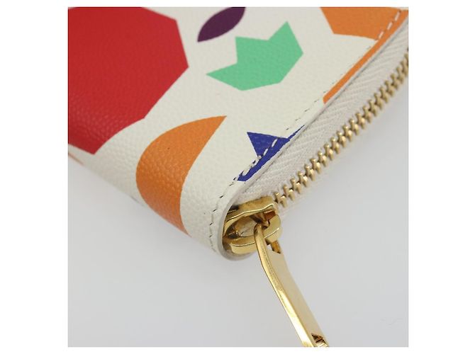 SAINT LAURENT Coin Purse Leather Multicolor Silver Auth 193388V Silvery Multiple colors - view 10