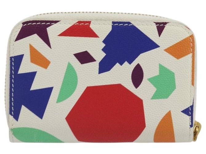 SAINT LAURENT Coin Purse Leather Multicolor Silver Auth 193388V Silvery Multiple colors - view 3