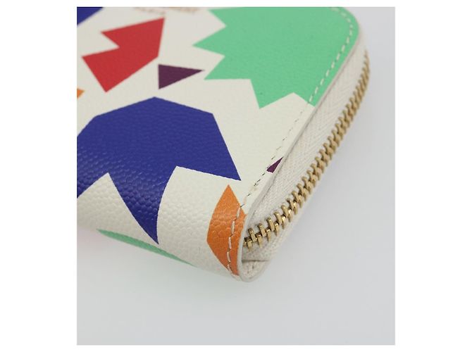 SAINT LAURENT Coin Purse Leather Multicolor Silver Auth 193388V Silvery Multiple colors - view 8