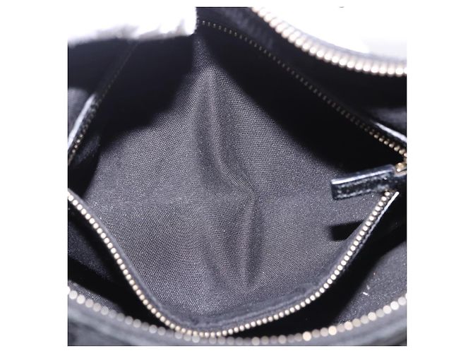 Borsa a Spalla GUCCI Bamboo in Pelle Nera e Oro 137378 Auth 194670V Nero D'oro - vista 20