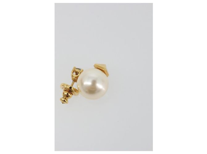 Orecchini VALENTINO Metallo Tonalità Oro Bianco Auth BA14622V - vista 2