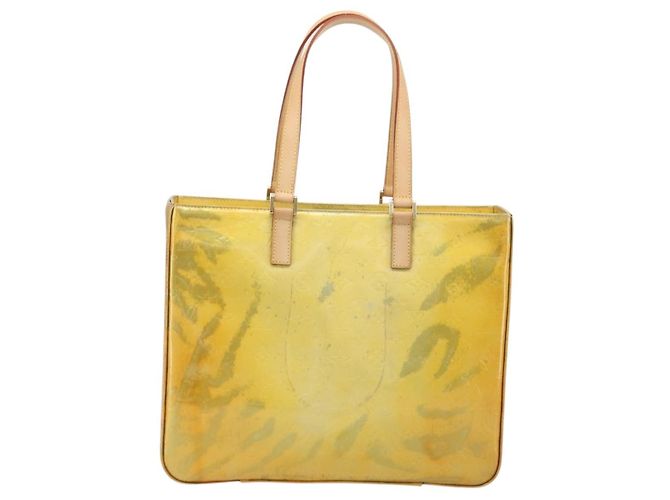 LOUIS VUITTON Borsa Tote Monogram Vernis Columbus Gris M91028 LV Auth 194122 Grigio - vista 3