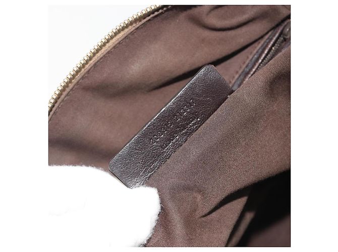 SAINT LAURENT Borsa in pelle vernice Beige Oro 208315 Auth BA14520 D'oro - vista 23