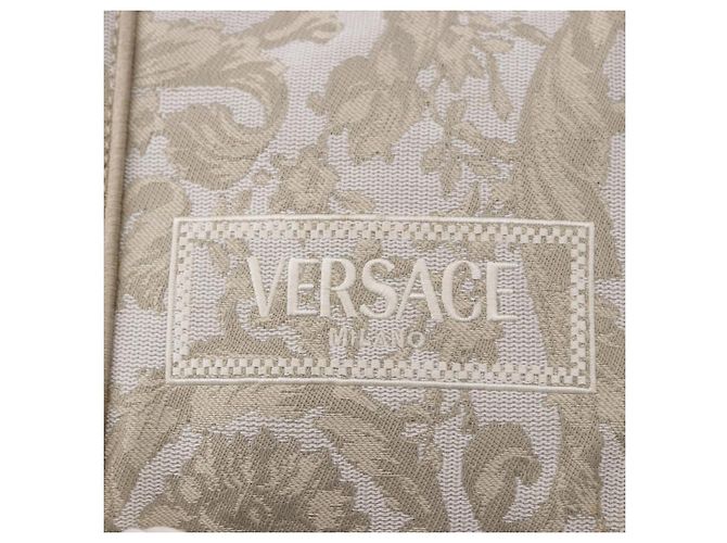 VERSACE Barocco Thena Mini Tote Bag Canvas 2way Beige Goldton Auth BA14680V - Ansicht 18