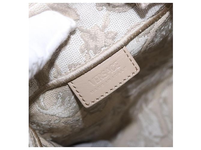 VERSACE Barocco Thena Mini Tote Bag Canvas 2way Beige Goldton Auth BA14680V - Ansicht 19