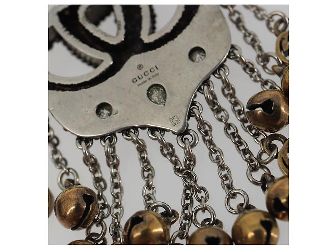 Spilla GUCCI GG Marmont Turquoise metallo Silver Auth 193434M Argento - vista 9
