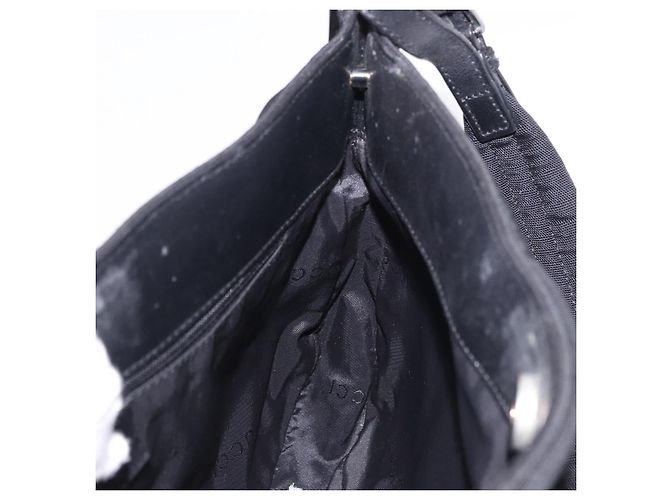 Borsa a Spalla GUCCI Tela Nera 001 3193 Auth gh2266 Nero - vista 16