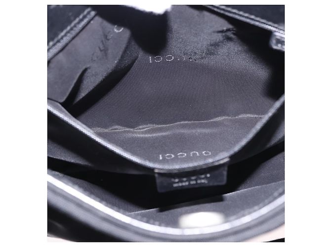 Borsa a Spalla GUCCI Tela Nera 001 3193 Auth gh2266 Nero - vista 19