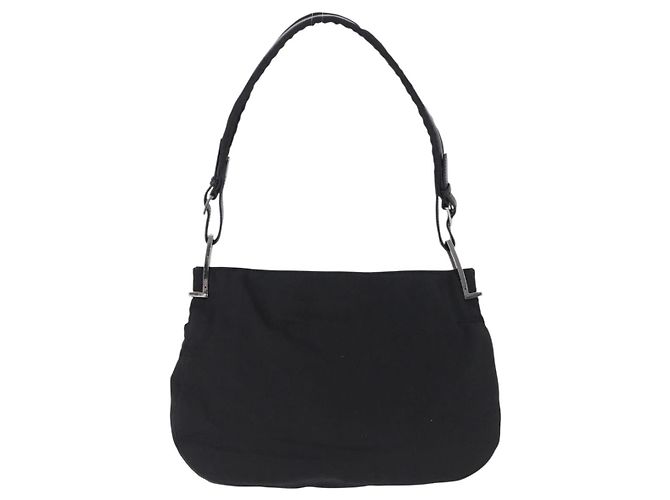 Borsa a Spalla GUCCI Tela Nera 001 3193 Auth gh2266 Nero - vista 3