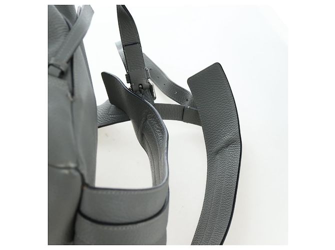 LOEWE Rucksack Leder Grau Silber Auth ep15239V Braun - Ansicht 15