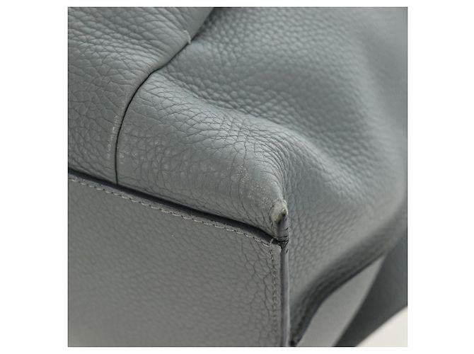 LOEWE Rucksack Leder Grau Silber Auth ep15239V Braun - Ansicht 17