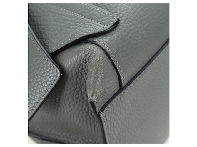 LOEWE Rucksack Leder Grau Silber Auth ep15239V Braun - Ansicht 18