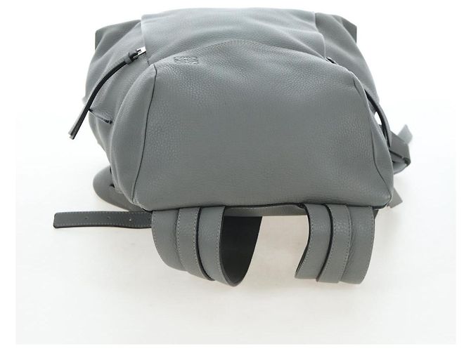 LOEWE Rucksack Leder Grau Silber Auth ep15239V Braun - Ansicht 7