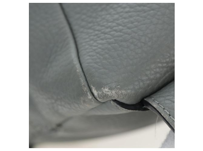 LOEWE Rucksack Leder Grau Silber Auth ep15239V Braun - Ansicht 8