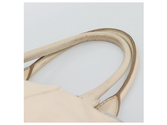 Céline CELINE Handtasche Leder Elfenbein Silber Authentisch BA14651 Roh - Ansicht 8