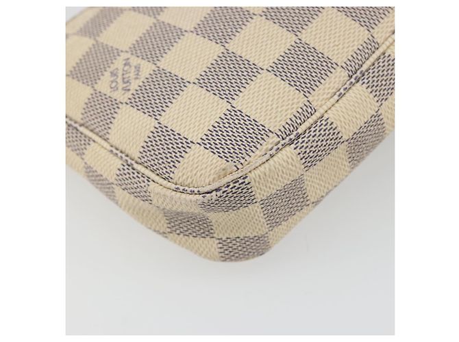 LOUIS VUITTON Damier Azur Pochette Accessoires Pouch N51986 LV Auth 190407 - vista 17