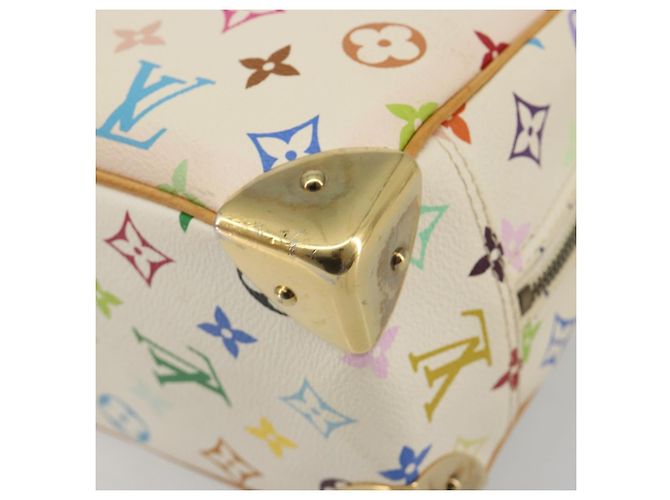 LOUIS VUITTON Borsa Monogram Multicolor Trouville Bianca M92663 Auth BA14564A Bianco - vista 10