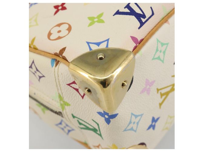 LOUIS VUITTON Borsa Monogram Multicolor Trouville Bianca M92663 Auth BA14564A Bianco - vista 11