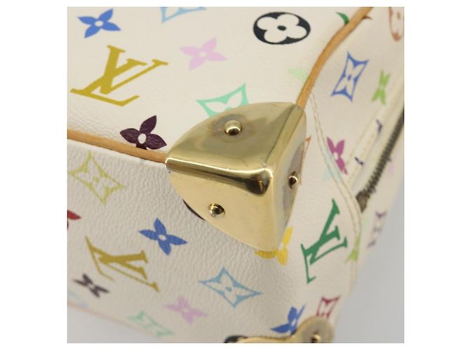LOUIS VUITTON Borsa Monogram Multicolor Trouville Bianca M92663 Auth BA14564A Bianco - vista 12