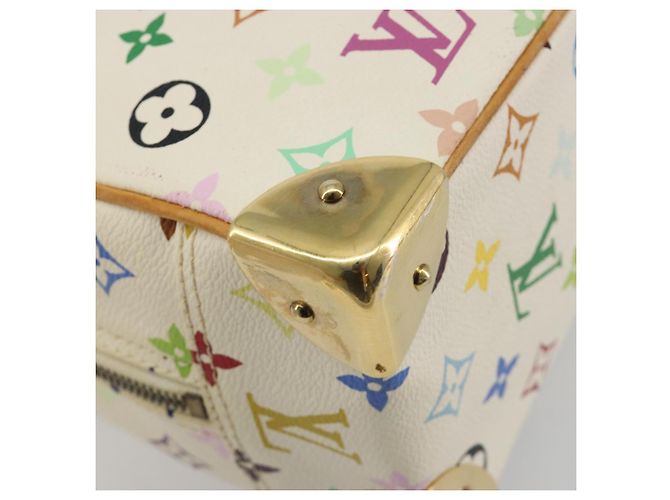 LOUIS VUITTON Borsa Monogram Multicolor Trouville Bianca M92663 Auth BA14564A Bianco - vista 13