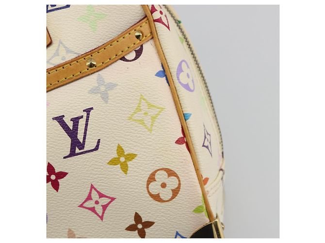 LOUIS VUITTON Borsa Monogram Multicolor Trouville Bianca M92663 Auth BA14564A Bianco - vista 14