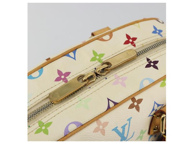 LOUIS VUITTON Borsa Monogram Multicolor Trouville Bianca M92663 Auth BA14564A Bianco - vista 16