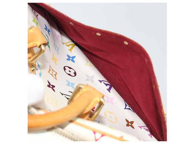 LOUIS VUITTON Borsa Monogram Multicolor Trouville Bianca M92663 Auth BA14564A Bianco - vista 22
