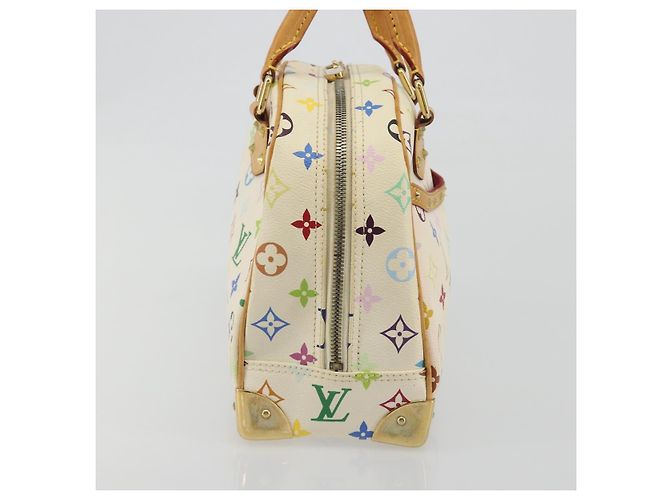 LOUIS VUITTON Borsa Monogram Multicolor Trouville Bianca M92663 Auth BA14564A Bianco - vista 5
