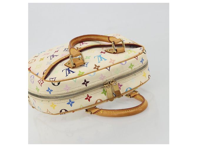 LOUIS VUITTON Borsa Monogram Multicolor Trouville Bianca M92663 Auth BA14564A Bianco - vista 6