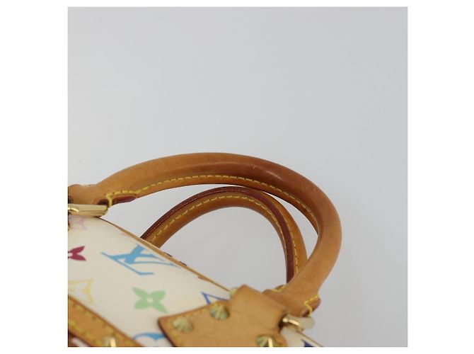 LOUIS VUITTON Borsa Monogram Multicolor Trouville Bianca M92663 Auth BA14564A Bianco - vista 8