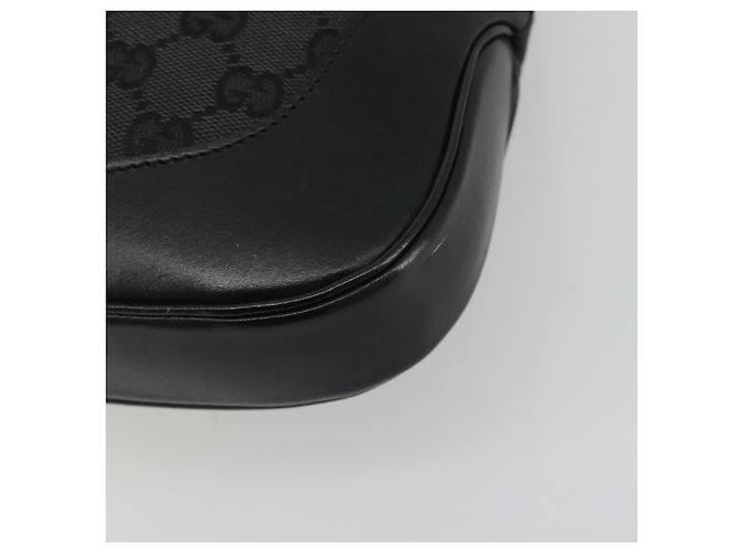 Sac à main GUCCI GG Canvas Jackie Noir Argent 001 3306 Auth 194743V Argenté - vue 12