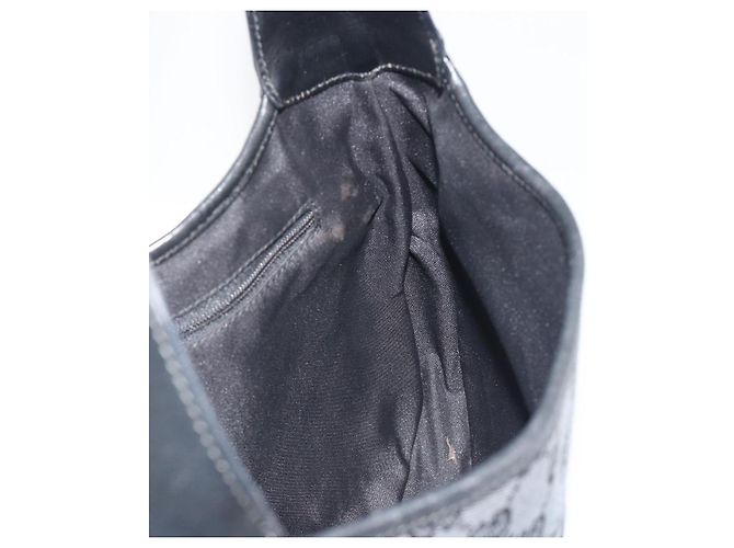Sac à main GUCCI GG Canvas Jackie Noir Argent 001 3306 Auth 194743V Argenté - vue 18