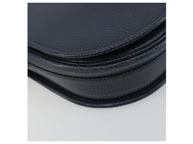Borsa a tracolla CARTIER Must Line in pelle blu e oro Auth bs36594 D'oro - vista 11