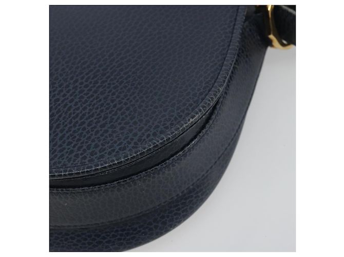 Borsa a tracolla CARTIER Must Line in pelle blu e oro Auth bs36594 D'oro - vista 12