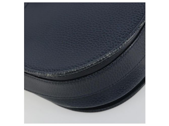 Borsa a tracolla CARTIER Must Line in pelle blu e oro Auth bs36594 D'oro - vista 13