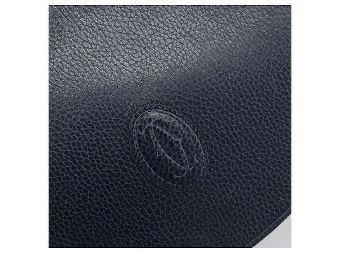 Borsa a tracolla CARTIER Must Line in pelle blu e oro Auth bs36594 D'oro - vista 14