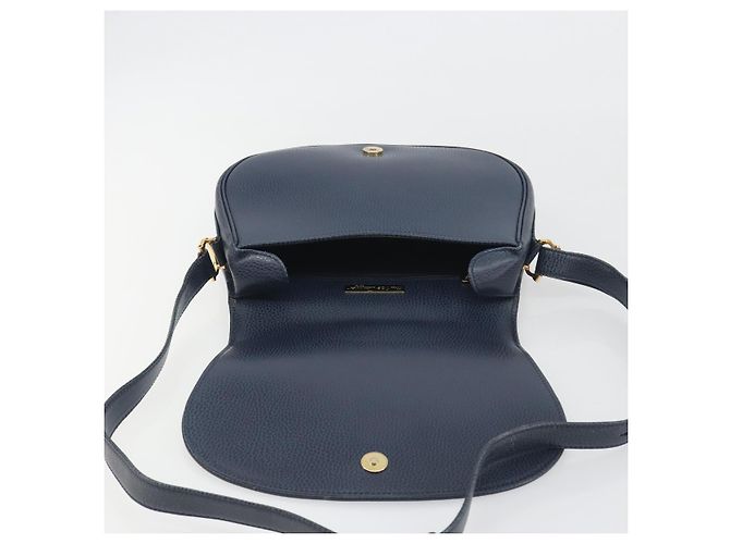 Borsa a tracolla CARTIER Must Line in pelle blu e oro Auth bs36594 D'oro - vista 15