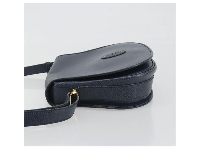 Borsa a tracolla CARTIER Must Line in pelle blu e oro Auth bs36594 D'oro - vista 5