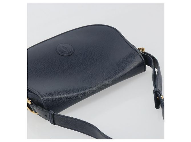 Borsa a tracolla CARTIER Must Line in pelle blu e oro Auth bs36594 D'oro - vista 6