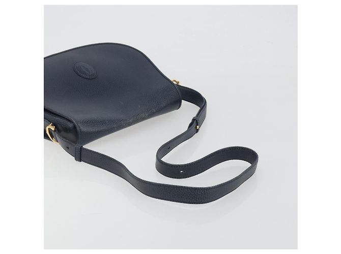 Borsa a tracolla CARTIER Must Line in pelle blu e oro Auth bs36594 D'oro - vista 7